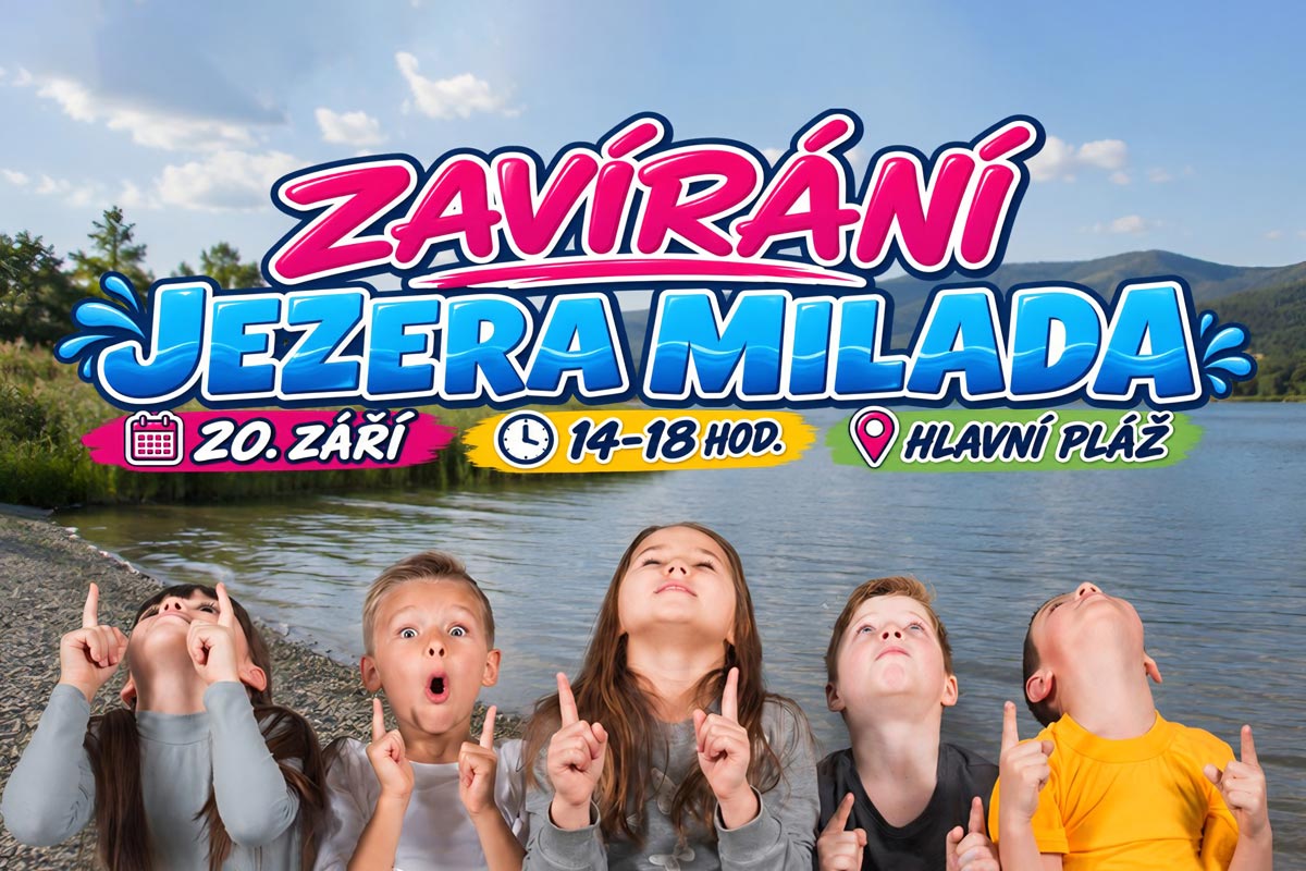Zavírání jezera Milada 2026